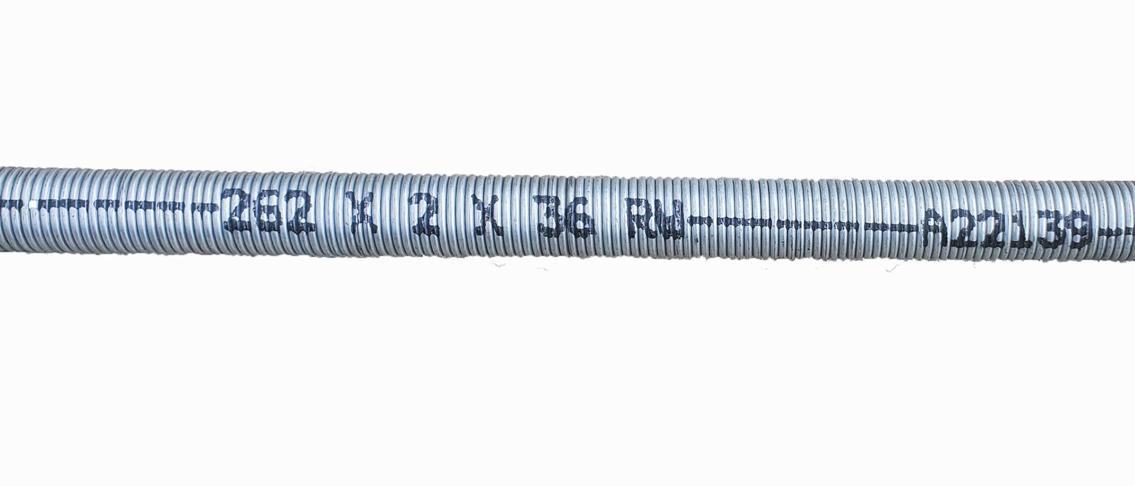 A garage door torsion spring, the part that carries the door's weight